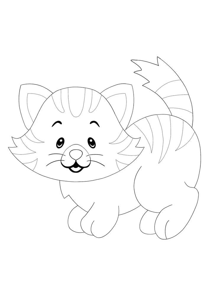 Sweet and Playful Cat Coloring Pages